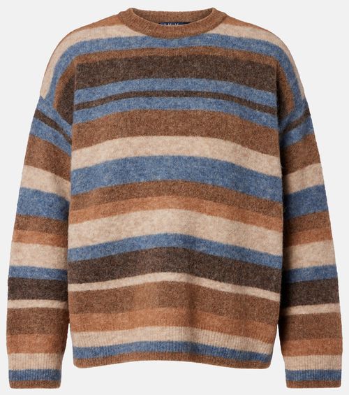 Smmvolare striped alpaca-blend sweater