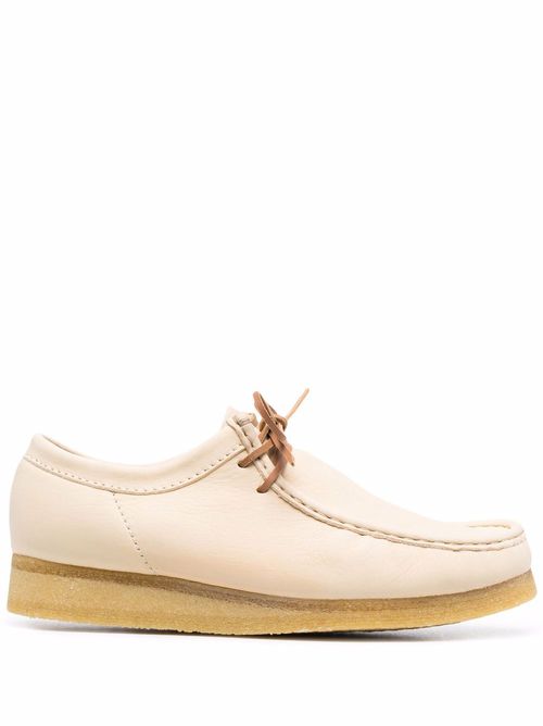 Wallabee lace-up leather boots - Neutrals