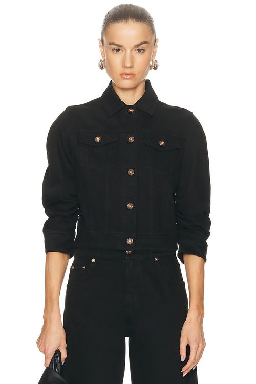 Gabriela Hearst Adira Jacket in Black - Black. L also in