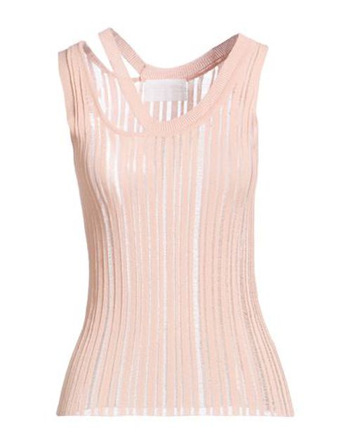 Des_phemmes Woman Top Apricot Size S Viscose, Polyamide