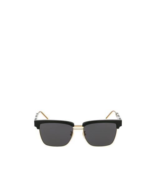 Eyewear Half-Rim Squared Sunglasses