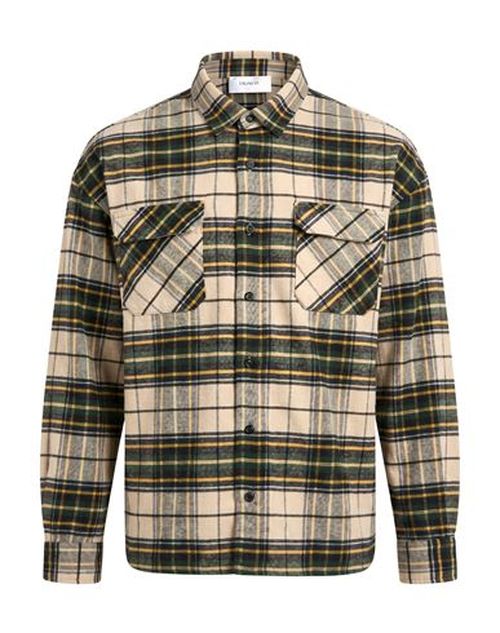 Man Shirt Beige Size M/L Cotton, Recycled cotton
