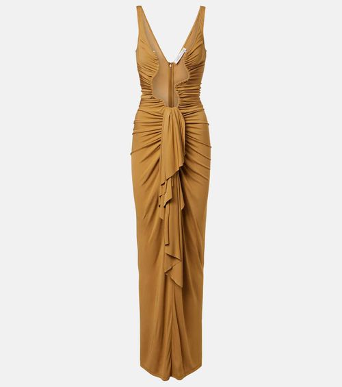 Salacia cutout draped maxi dress