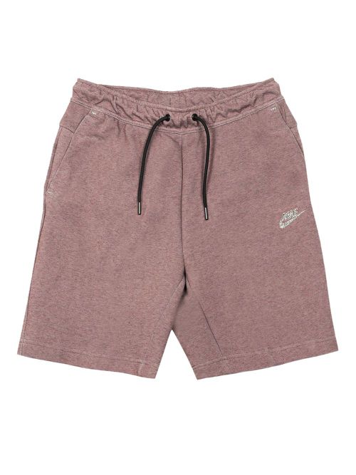 Nike tech fleece "Dark Wine/Black" track shorts - Red