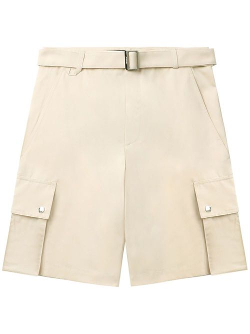 Belted cargo shorts - Neutrals