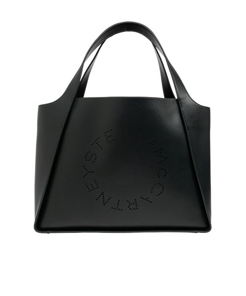 Perforated logo tote bag