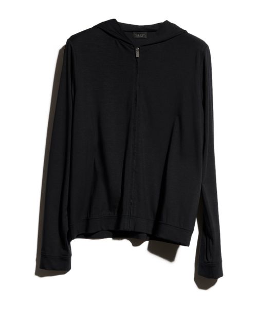 Soft rayon jersey zip jacket