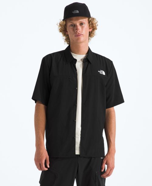 Men's Packable Short-Sleeve Shirt - Black