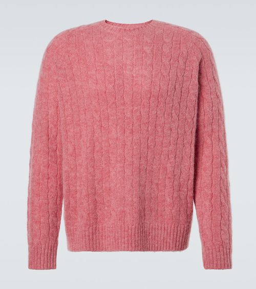 Cable-knit sweater