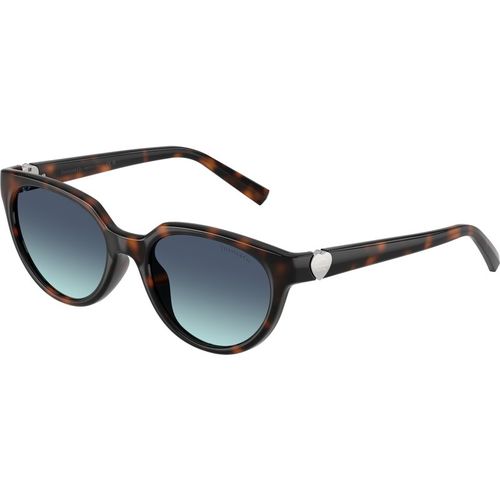 Tiffany Woman Tiffany TF4256D 80159S Sunglasses Injected Turtle Blue Cat Eye Normal Nuanced