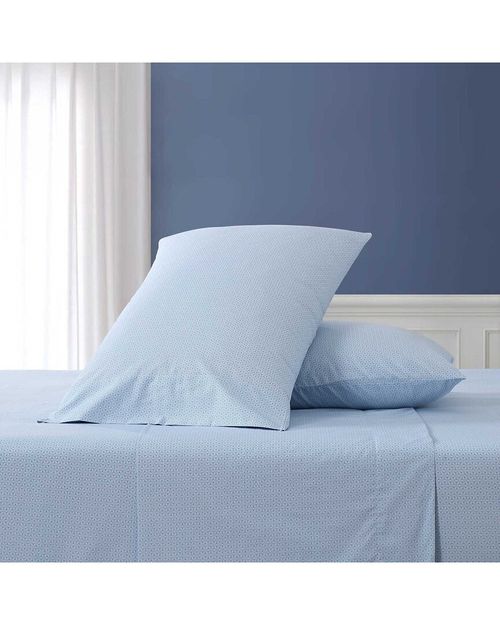 Geo Floral Cotton Percale Sheet Set