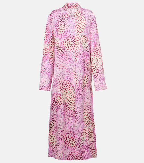 Printed jacquard coat