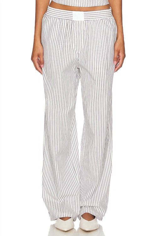 Cobain Pant In Ivory Stripe