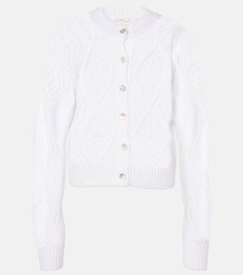 Vince Cropped cotton cardigan