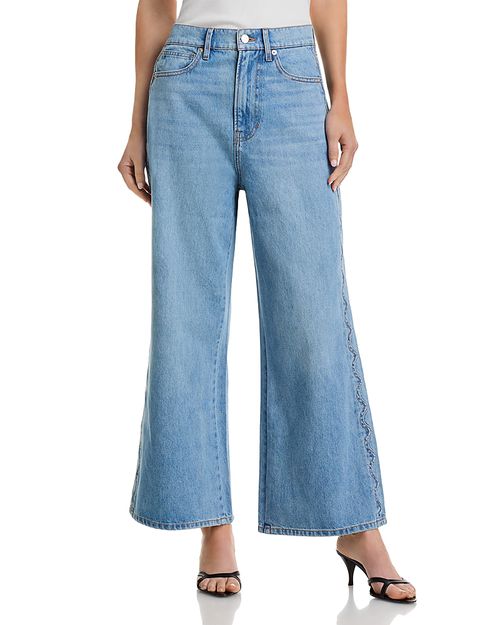 Taylor High Rise Cropped Wide Leg Jeans in Nova
