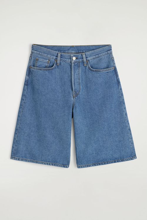 LONGLINE DENIM SHORTS