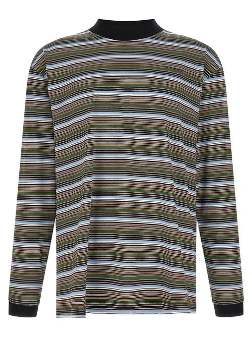 Striped Cotton T-Shirt — Multicolor