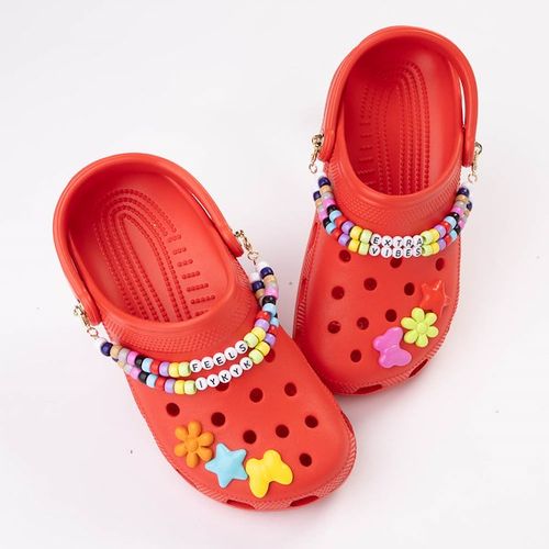 Crocs Classic Friendship Bracelet Clog - Red