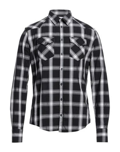 Aglini Man Shirt Black Size 15 Cotton