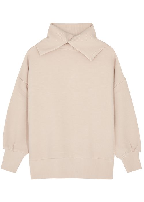Milton roll-neck ribbed jersey sweatshirt