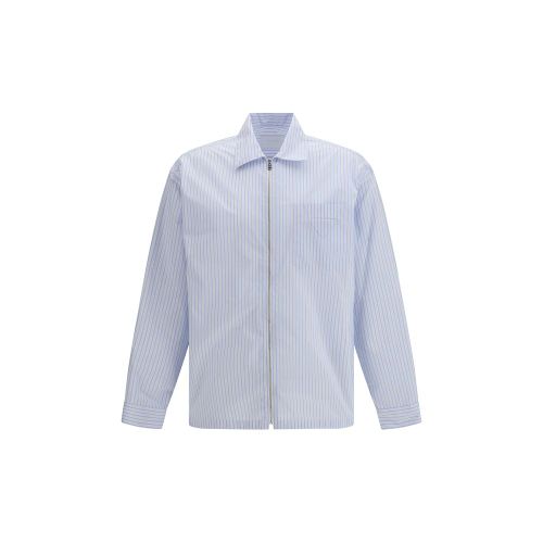 Re-Nylon Striped Shirt — Blue
