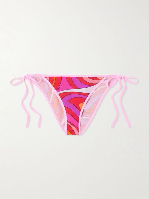 Marmo Printed Bikini Briefs - Pink