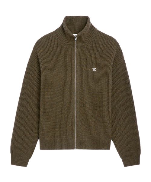 Triomphe trucker sweater IN ribbed wool