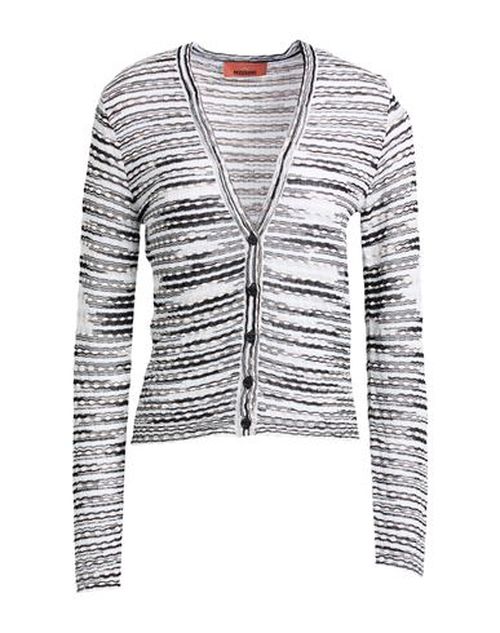 Woman Cardigan Black Size 8 Viscose, Wool, Polyamide, Elastane