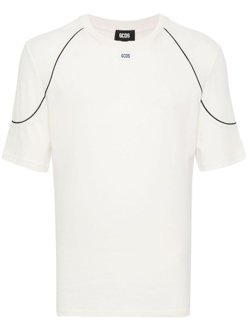 Comma cotton T-shirt - Neutrals