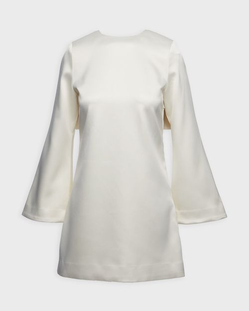 Malina Dress Elna Bow Mini Offwhite