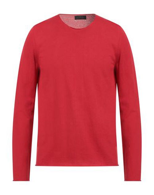 Man Sweater Red Size 40 Cotton