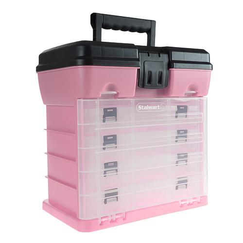 Storage and Tool Utility Box with 4 Compartments