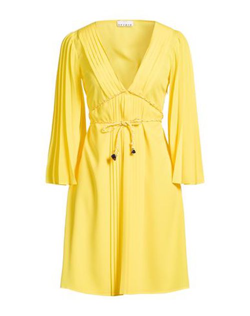 Woman Mini dress Yellow Size 2 Polyester