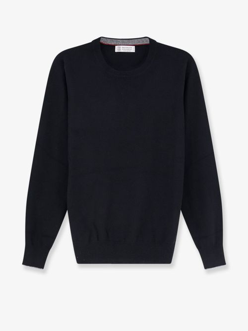 Crewneck Cashmere Sweater — Black