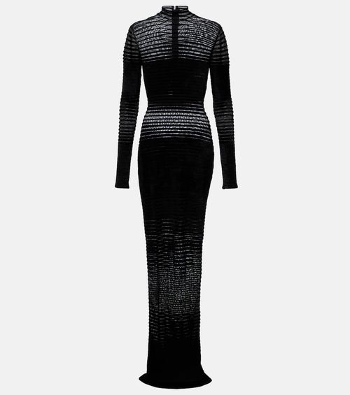 Semi-sheer gown