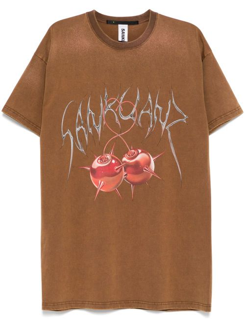 Graphic print T-shirt - Brown