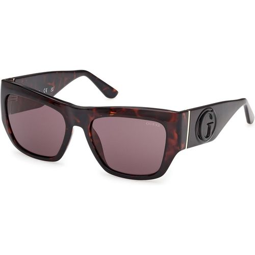 Guess Mujer Guess GU00252 52E Gafas de sol Inyectado la Habana Marrón Cuadrada Norma