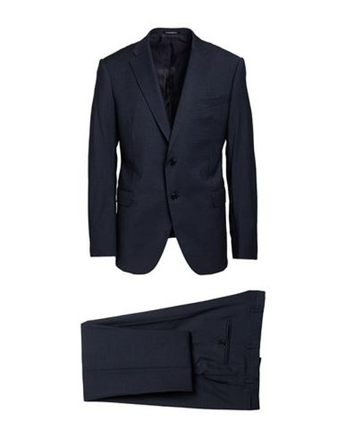 Man Suit Navy Size 46 Virgin Wool, Elastane