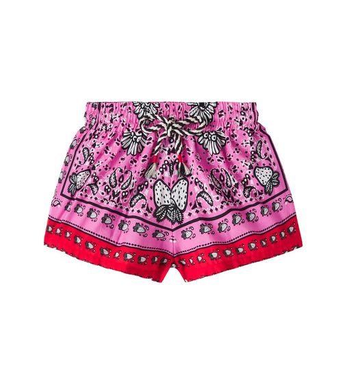 Fábula Morango Bandana cotton shorts