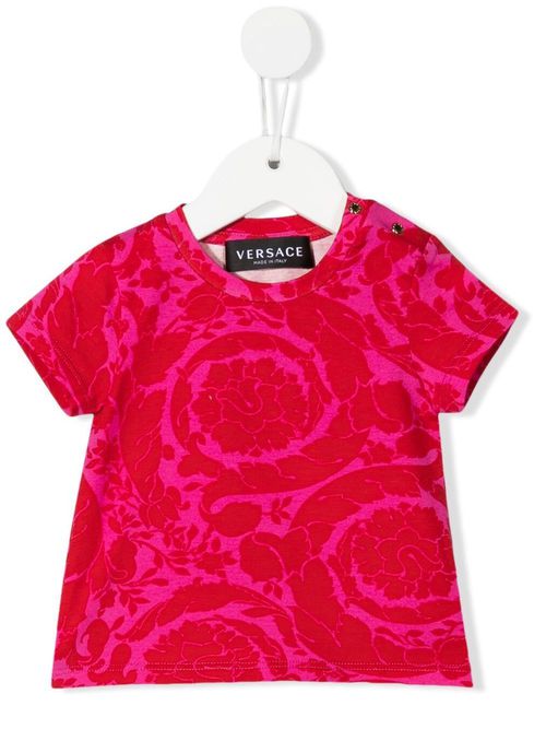 Barocco-print T-shirt - Pink