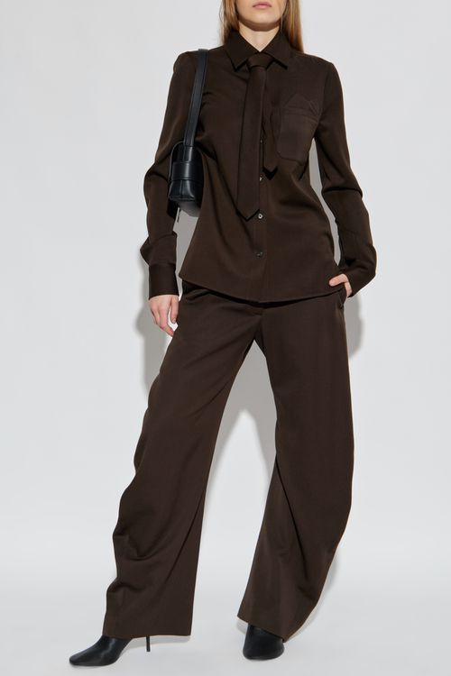 Wool Shirt, Women's, Brown