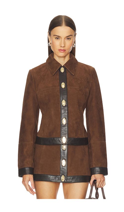 Retrofete Nanna Jacket in Chocolate. M. Also in