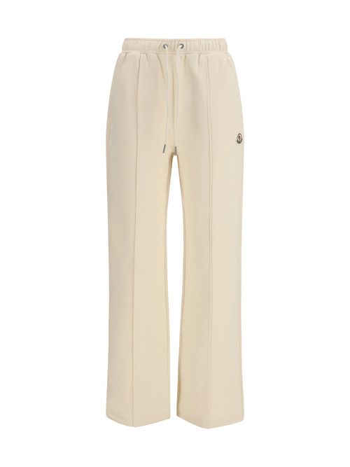 Cotton Drawstring Joggers — Beige