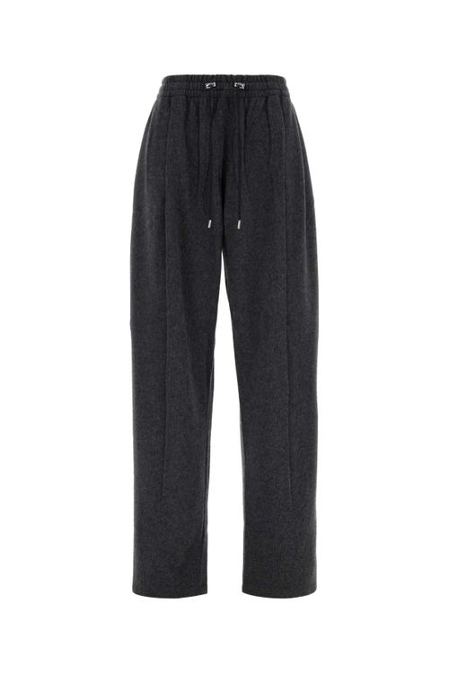 Virgin Wool Blend Trouser — Gray