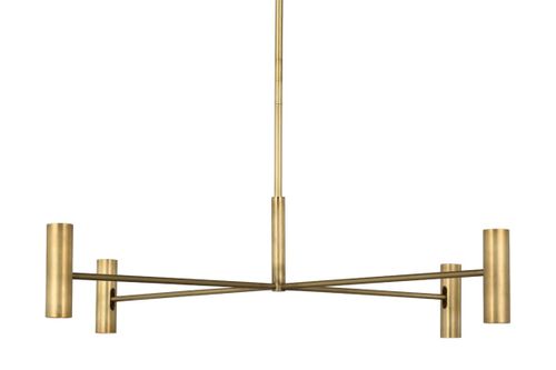 Hand Rubbed Antique Brass LED Chandelier from the Ponte Collection