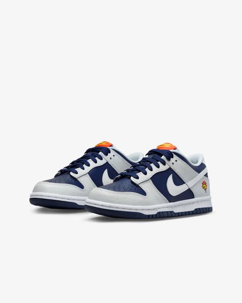 Youth Dunk Low 'UV Reactive' FN6968- Navy Gray Lifestyle Shoes HTAT76