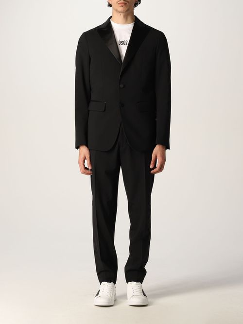 Singlebreasted suit in virgin wool blend