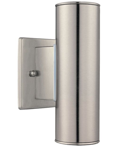 EGLO Riga 2 Light Up/Down Outdoor Wall Light with Stainless Steel Finish
