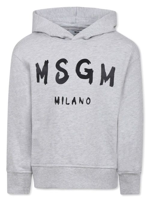 Logo-print hoodie - Grey