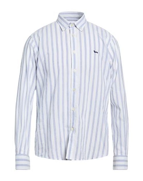 Man Shirt Blue Size L Cotton, Linen